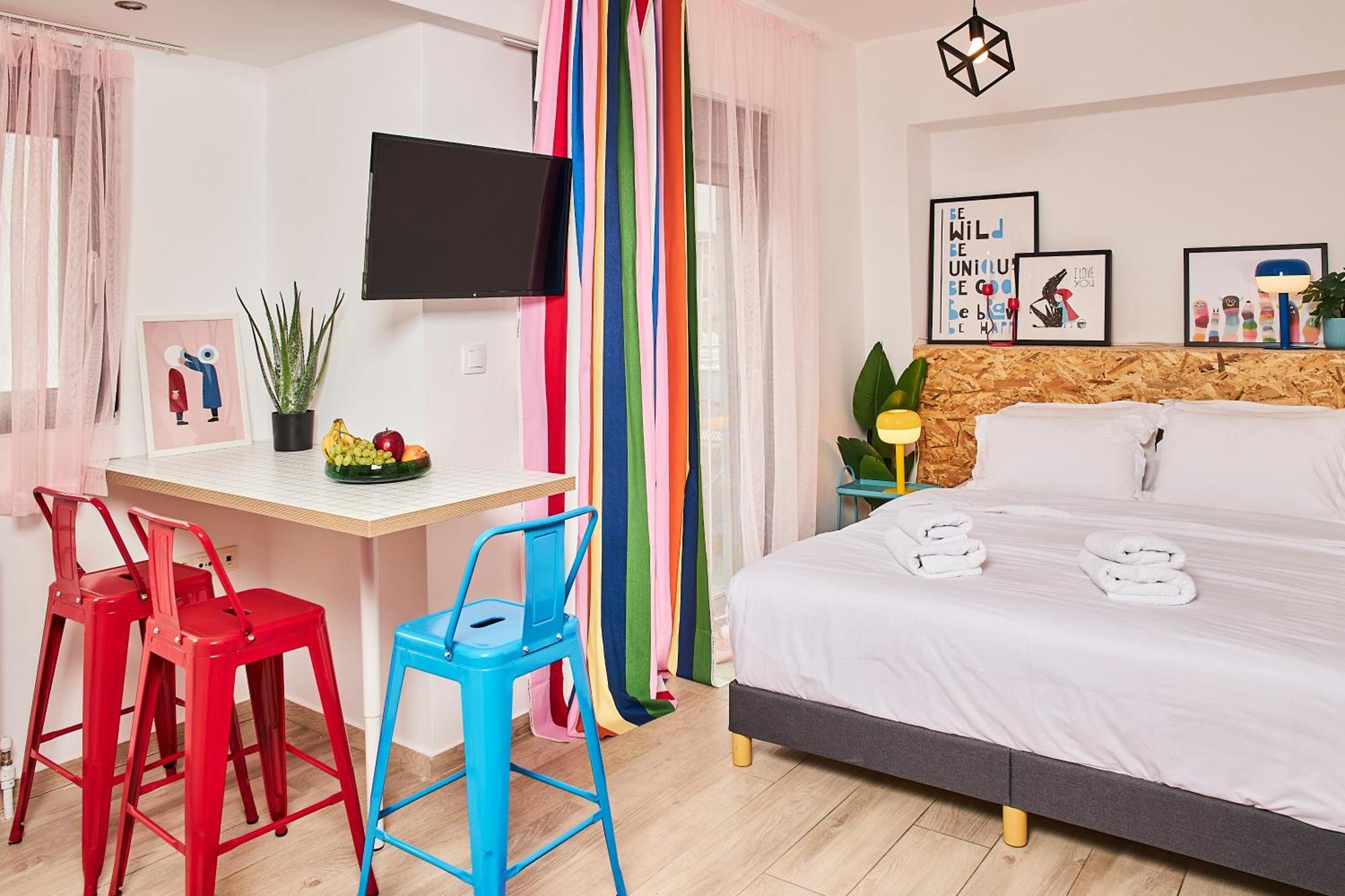דירה Superstudio Pop Art With Free Parking Space By Binobi! *